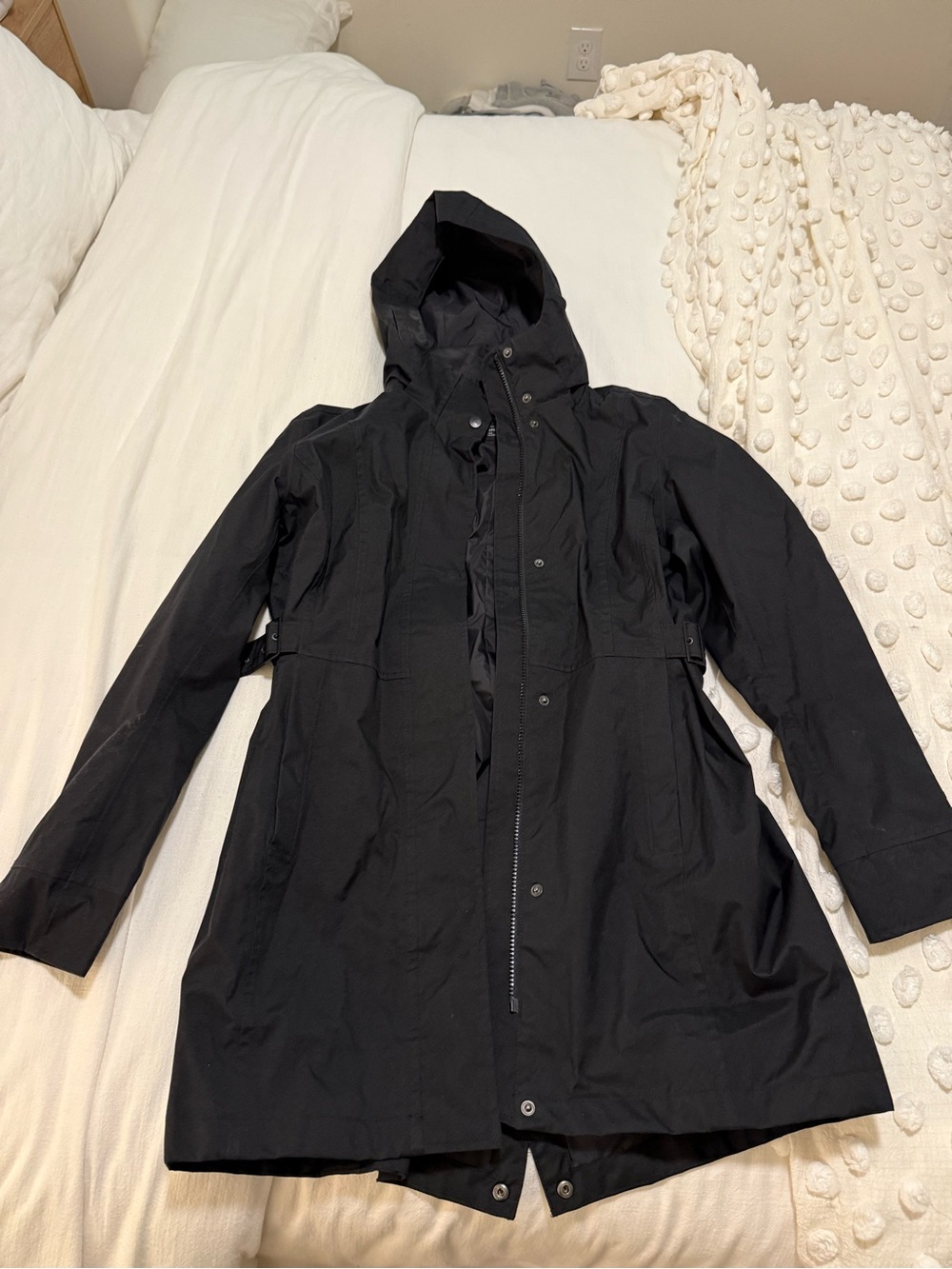 The North Face Women's Black Hooded Trench Coat